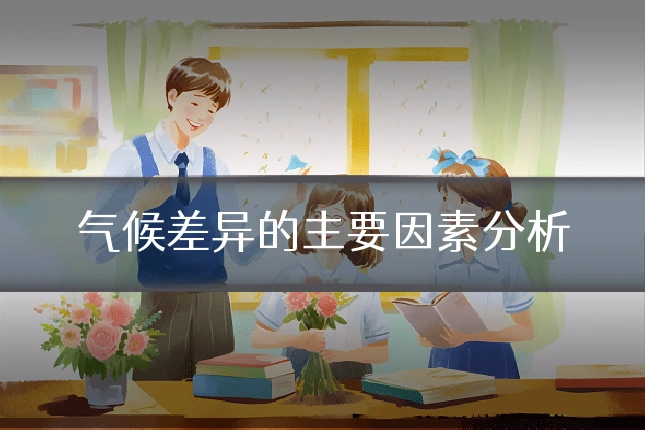 气候差异的主要因素分析
