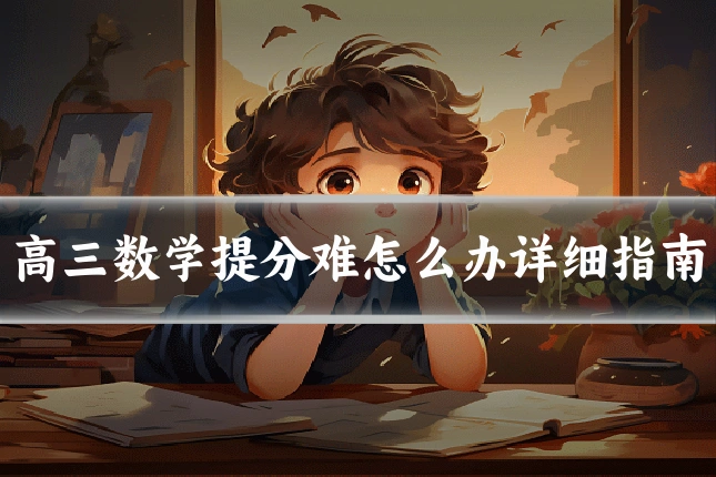 高三数学提分难怎么办详细指南