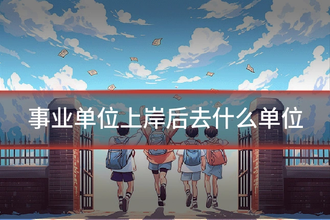 事业单位上岸后去什么单位