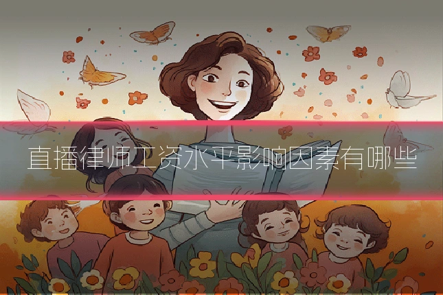 直播律师工资水平影响因素有哪些