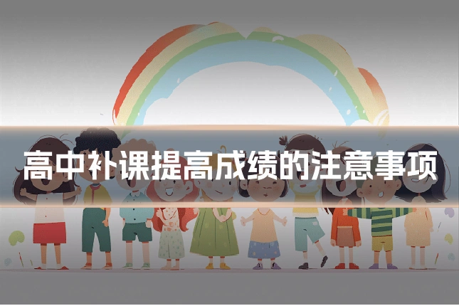 高中补课提高成绩的注意事项