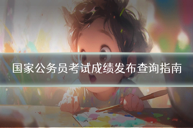 国家公务员考试成绩发布查询指南
