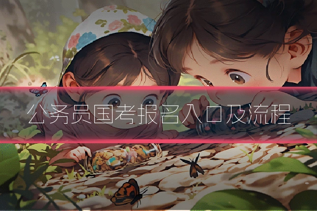公务员国考报名入口及流程