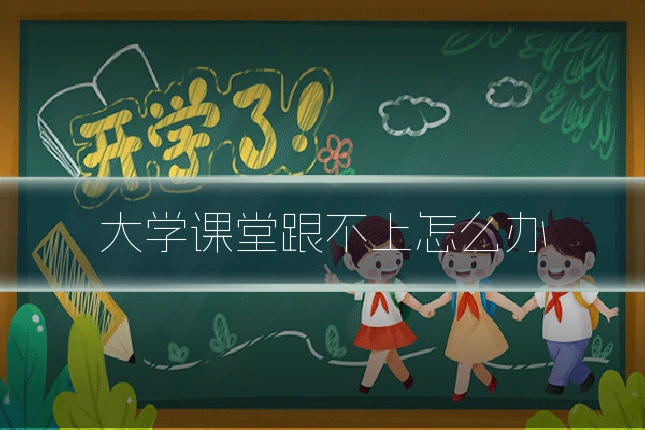 大学课堂跟不上怎么办