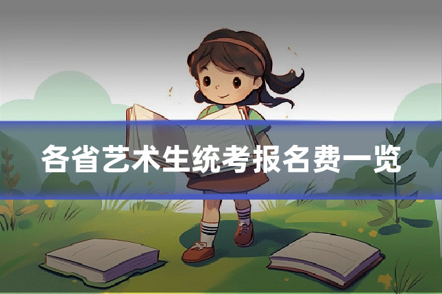各省艺术生统考报名费一览
