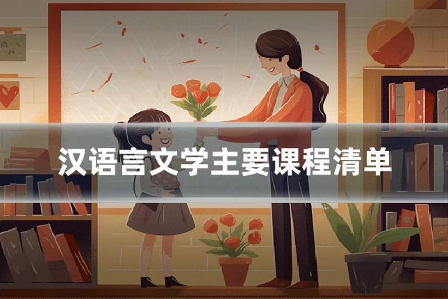 汉语言文学主要课程清单
