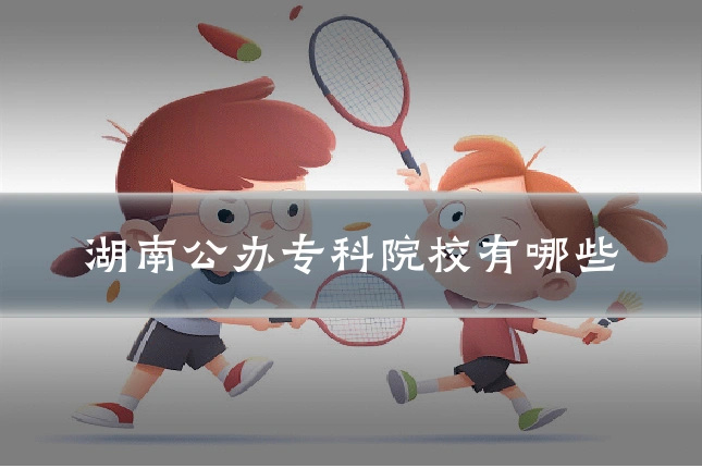 湖南公办专科院校有哪些