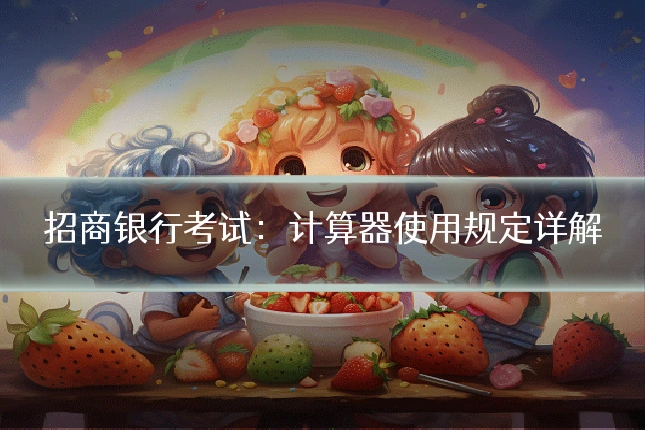 招商银行考试：计算器使用规定详解