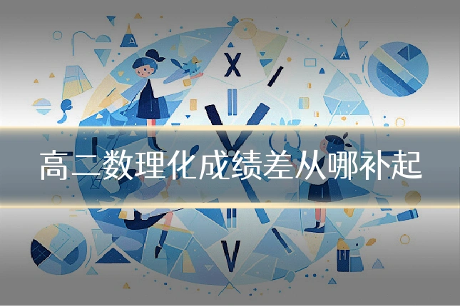 高二数理化成绩差从哪补起