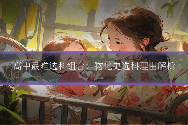 高中最难选科组合:物化史选科理由解析