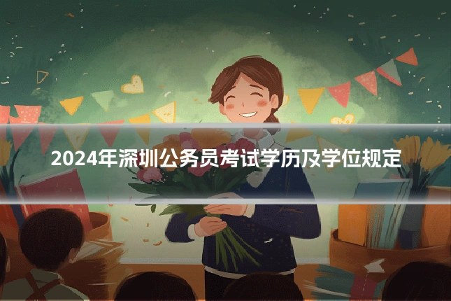 2024年深圳公务员考试学历及学位规定