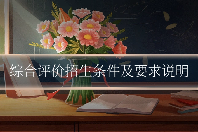 综合评价招生条件及要求说明