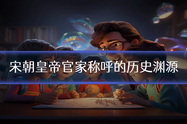 宋朝皇帝官家称呼的历史渊源