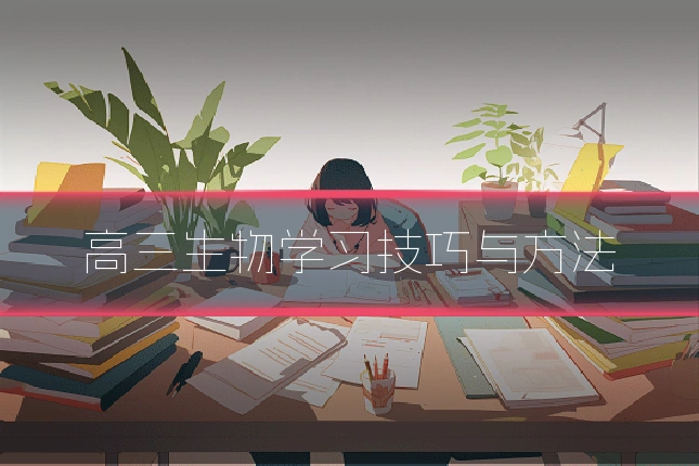 高三生物学习技巧与方法