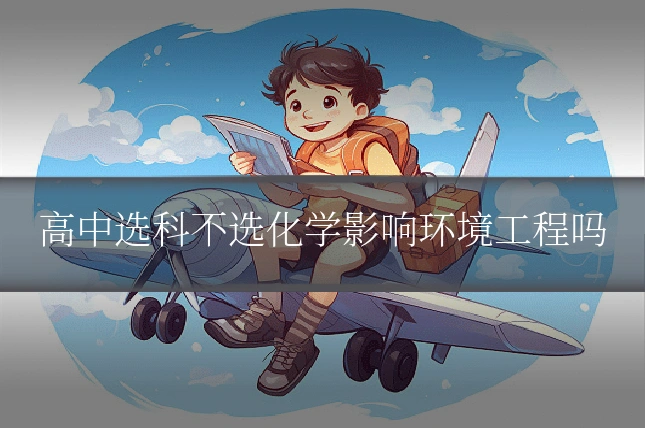 高中选科不选化学影响环境工程吗