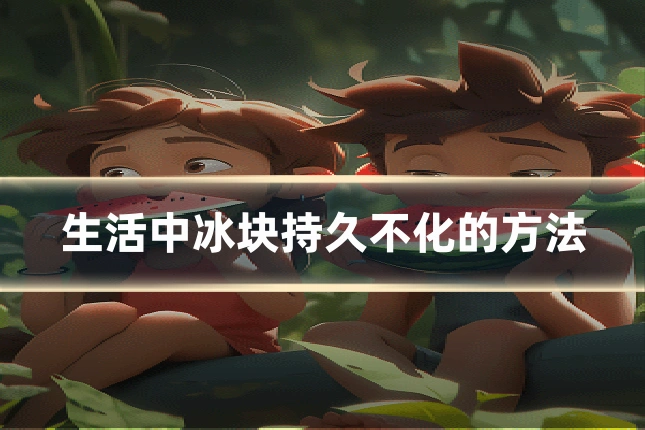 生活中冰块持久不化的方法
