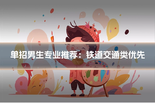单招男生专业推荐:铁道交通类优先