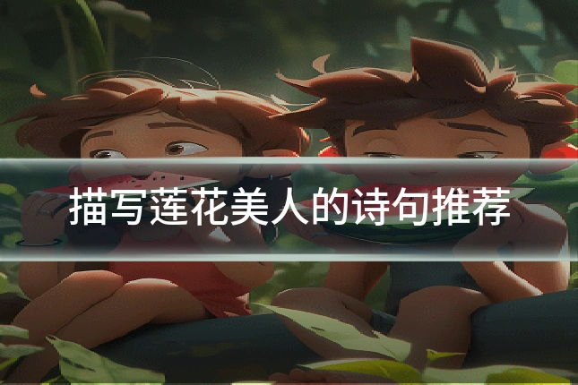 描写莲花美人的诗句推荐