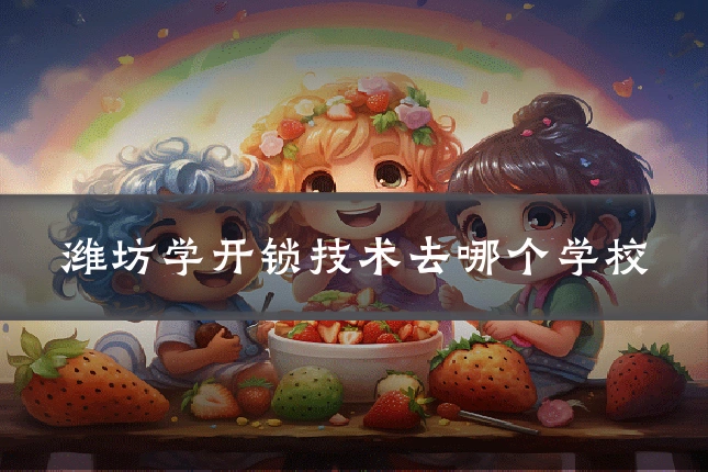 潍坊学开锁技术去哪个学校