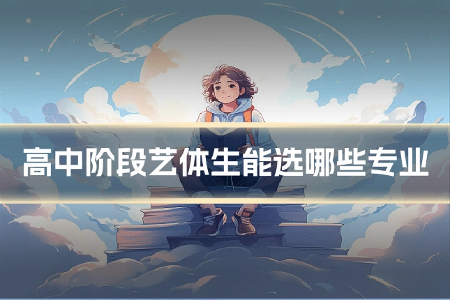高中阶段艺体生能选哪些专业