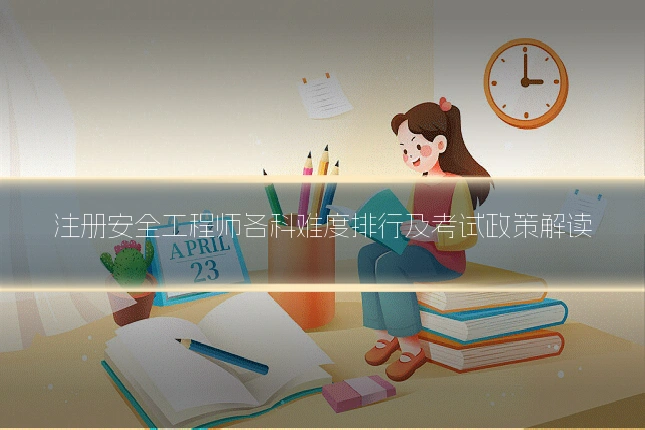 注册安全工程师各科难度排行及考试政策解读