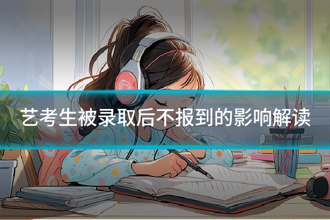 艺考生被录取后不报到的影响解读