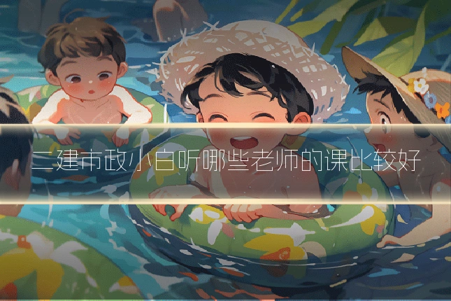 二建市政小白听哪些老师的课比较好