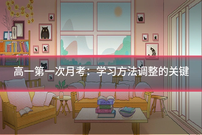 高一第一次月考:学习方法调整的关键