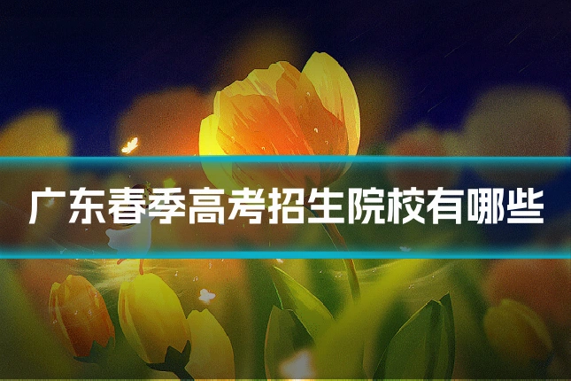 广东春季高考招生院校有哪些