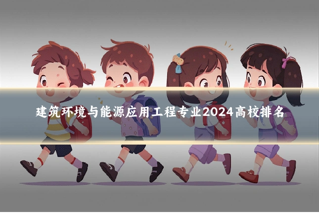 建筑环境与能源应用工程专业2024高校排名