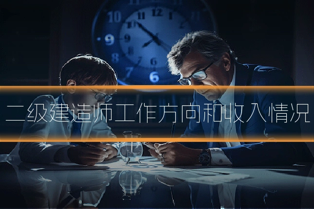 二级建造师工作方向和收入情况