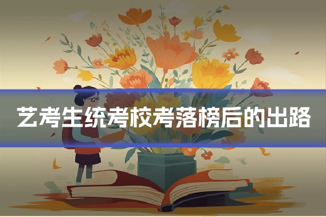 艺考生统考校考落榜后的出路
