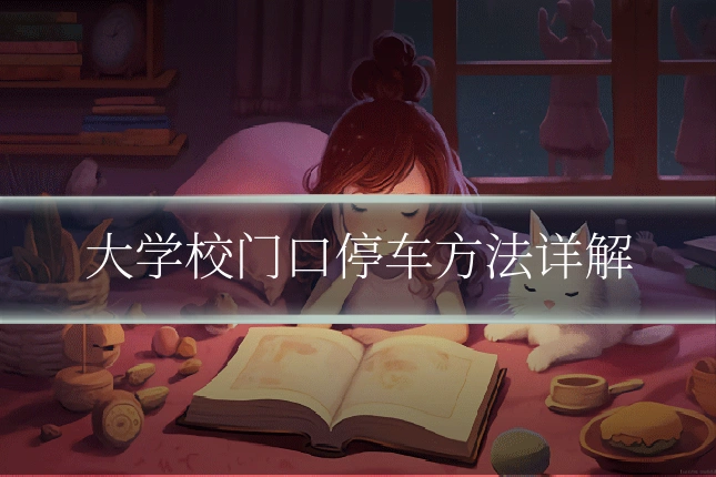 大学校门口停车方法详解