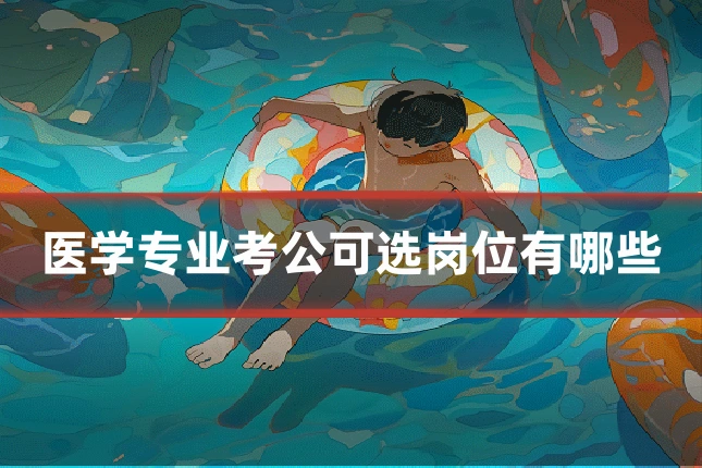 医学专业考公可选岗位有哪些