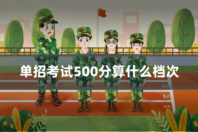 单招考试500分算什么档次