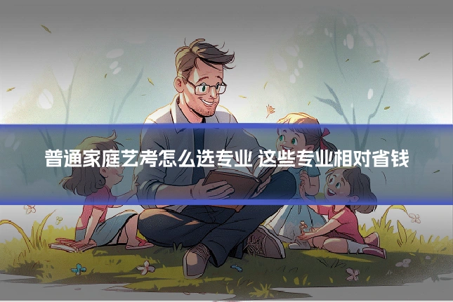 普通家庭艺考怎么选专业 这些专业相对省钱