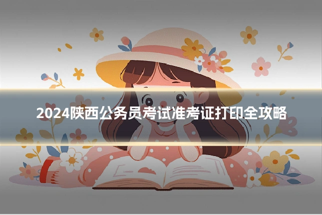 2024陕西公务员考试准考证打印全攻略