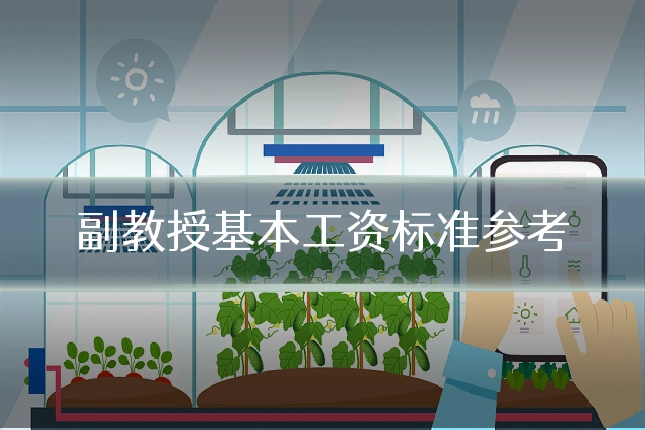 副教授基本工资标准参考