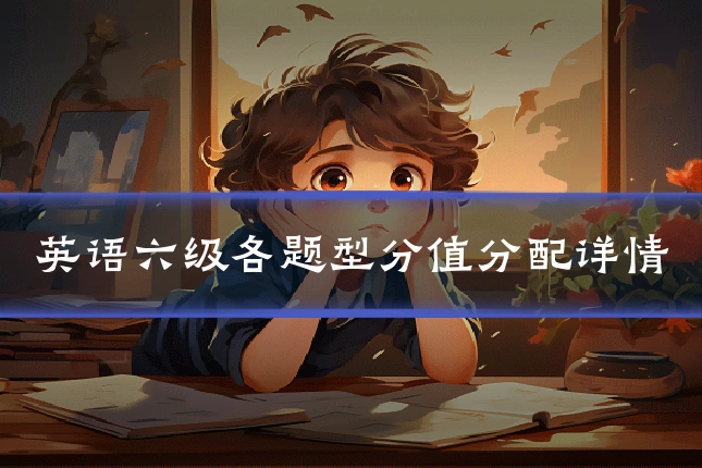 英语六级各题型分值分配详情
