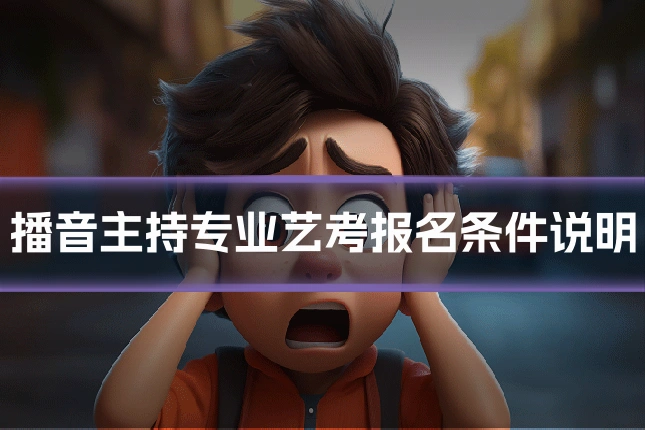 播音主持专业艺考报名条件说明