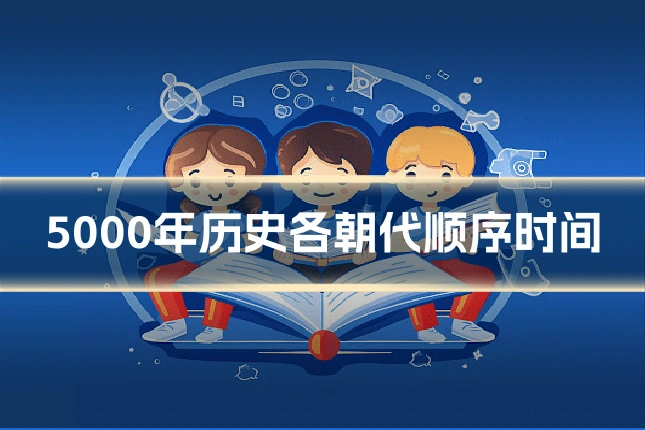 5000年历史各朝代顺序时间