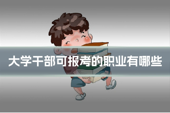 大学干部可报考的职业有哪些