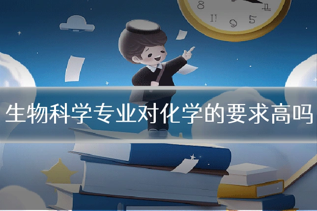 生物科学专业对化学的要求高吗