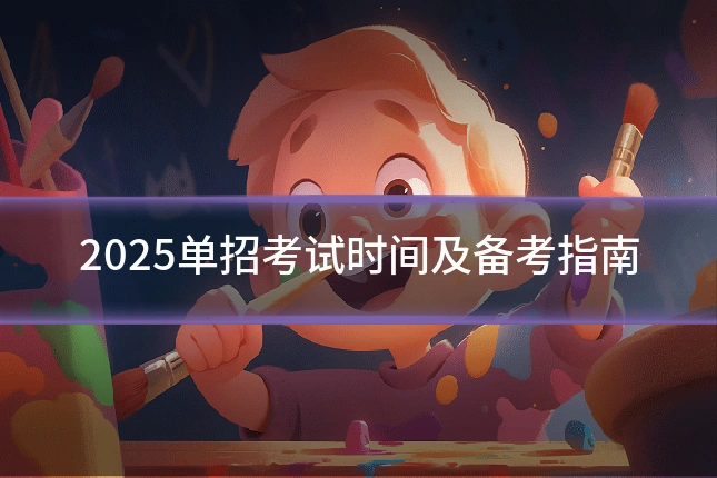2025单招考试时间及备考指南