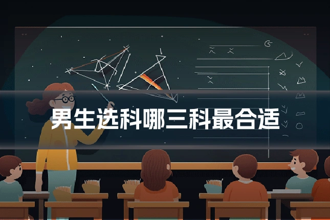 男生选科哪三科最合适