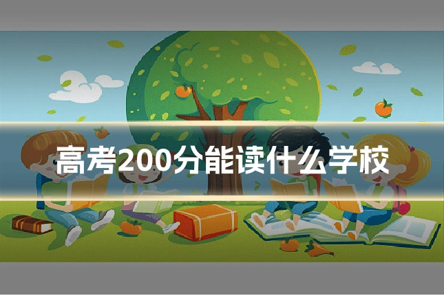 高考200分能读什么学校