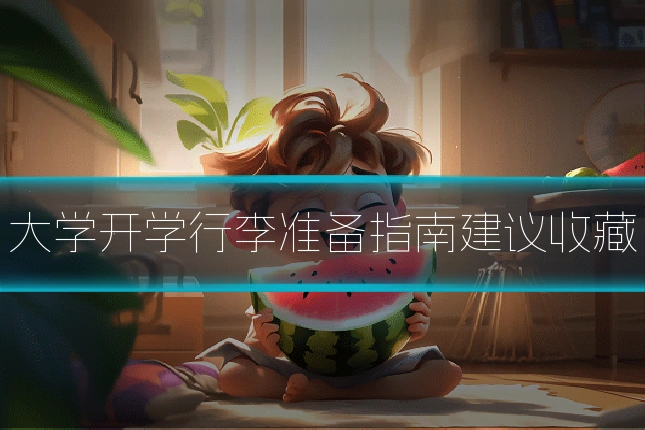 大学开学行李准备指南建议收藏