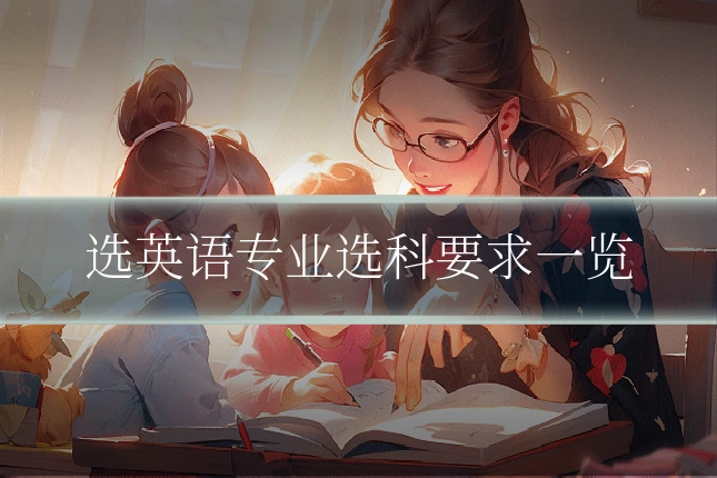 选英语专业选科要求一览