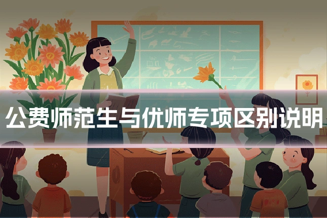 公费师范生与优师专项区别说明