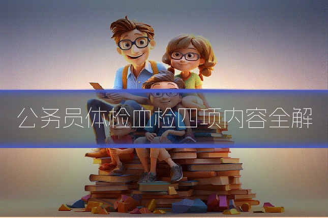 公务员体检血检四项内容全解
